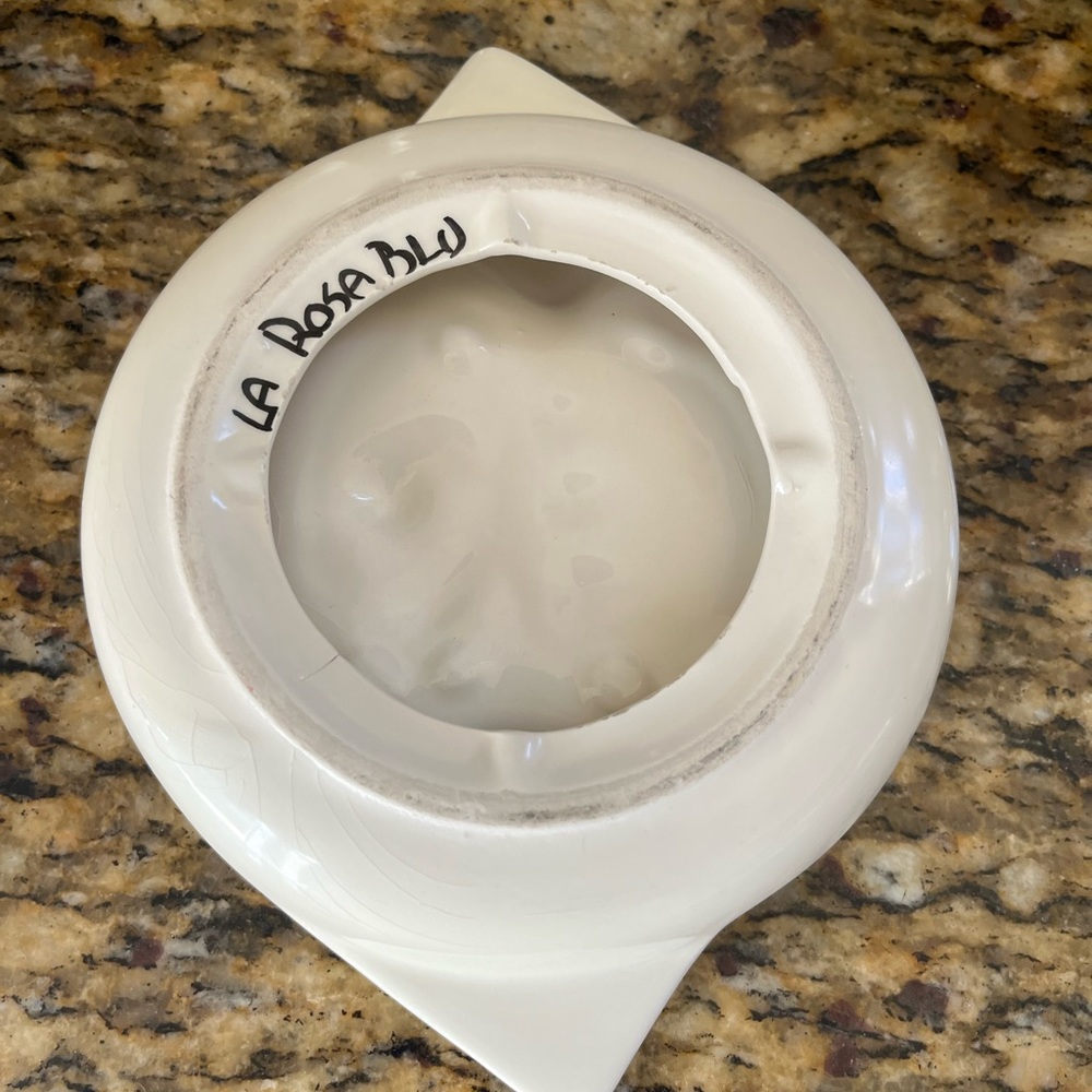 La Rosa blu signed Harry’s bar ashtray
